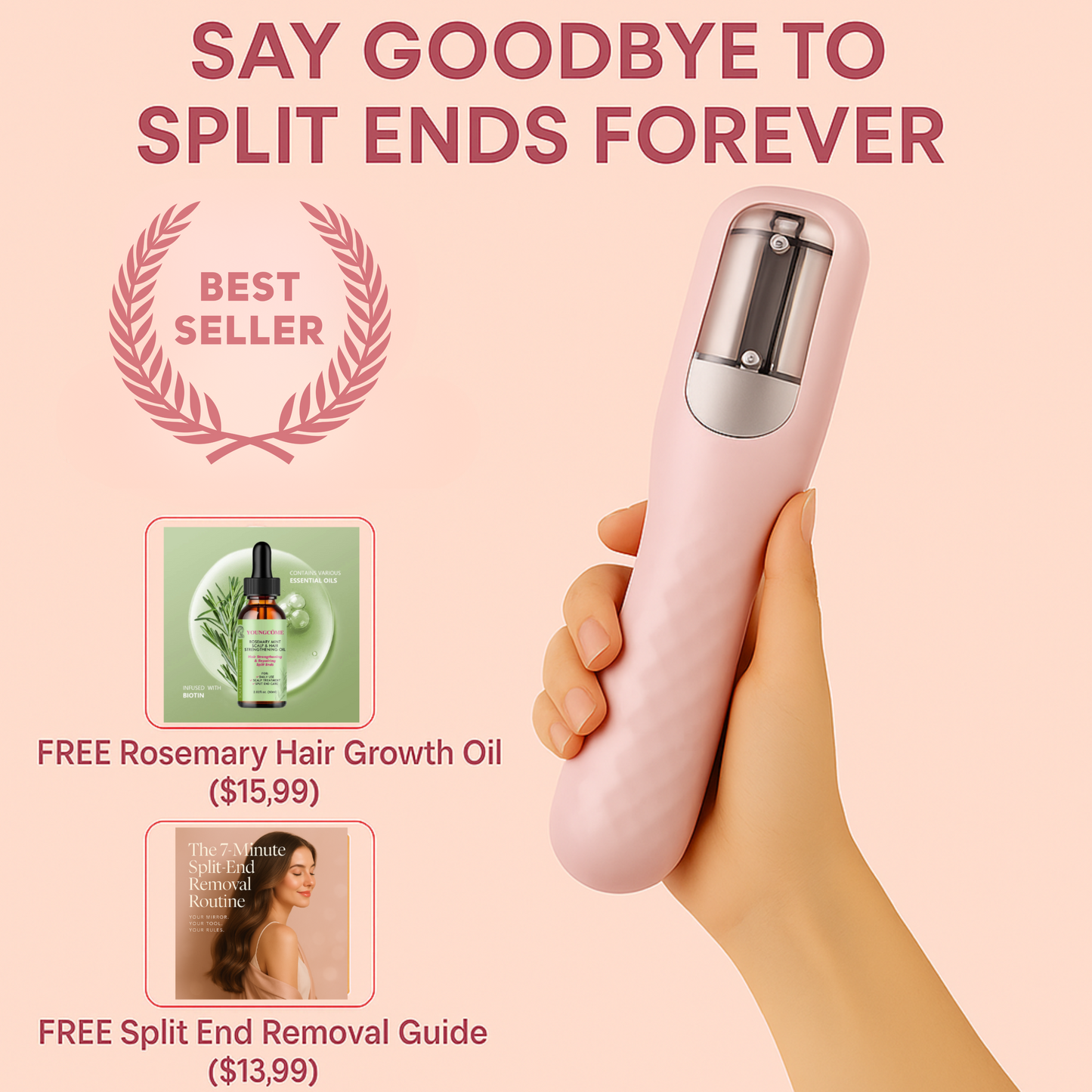 AuraSphere™ Split End Hair Trimmer